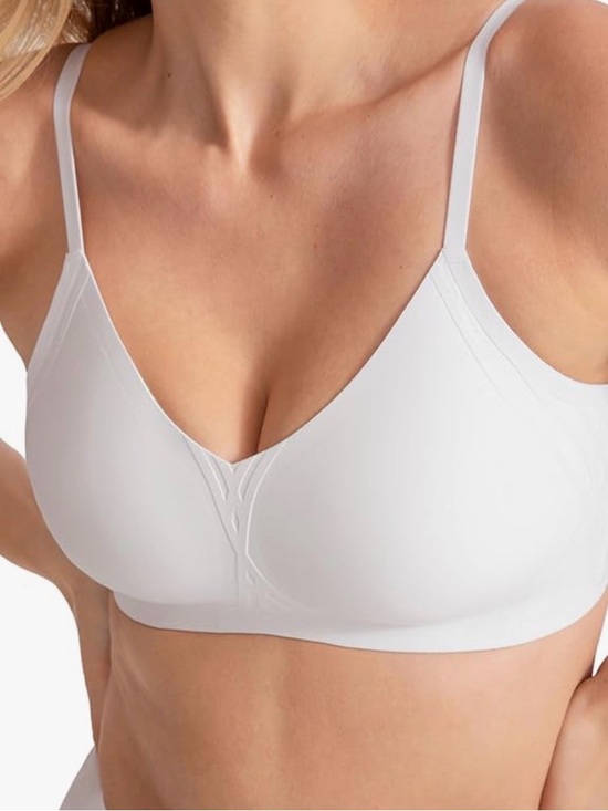 Honeylove Other - Honeylove Seamless White Wireless Softform Bra w/ Removable Padding L